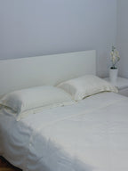 The Signature Vegan Silk® Off-White Duvet Cover Set
