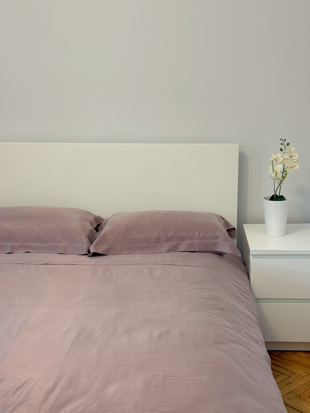 The Signature Pink Vegan Silk® Duvet Cover Set