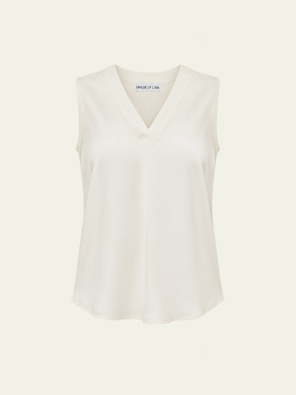 Duo V-Neck Sleeveless Vegan Silk® Blouse
