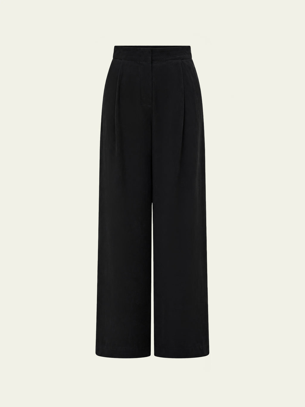 Giulia Cupro®-Linen Blend Wide-Leg Trousers