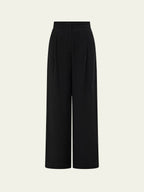 Giulia Cupro®-Linen Blend Wide-Leg Trousers