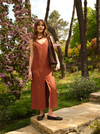 Scirocco Cupro®-Linen Blend Dress