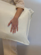 Sky Vegan Silk® Kulaksiz Kırık Beyaz Yastık Kılıfı