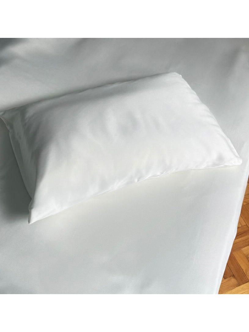 Sky Vegan Silk® Kulaksiz Kırık Beyaz Yastık Kılıfı
