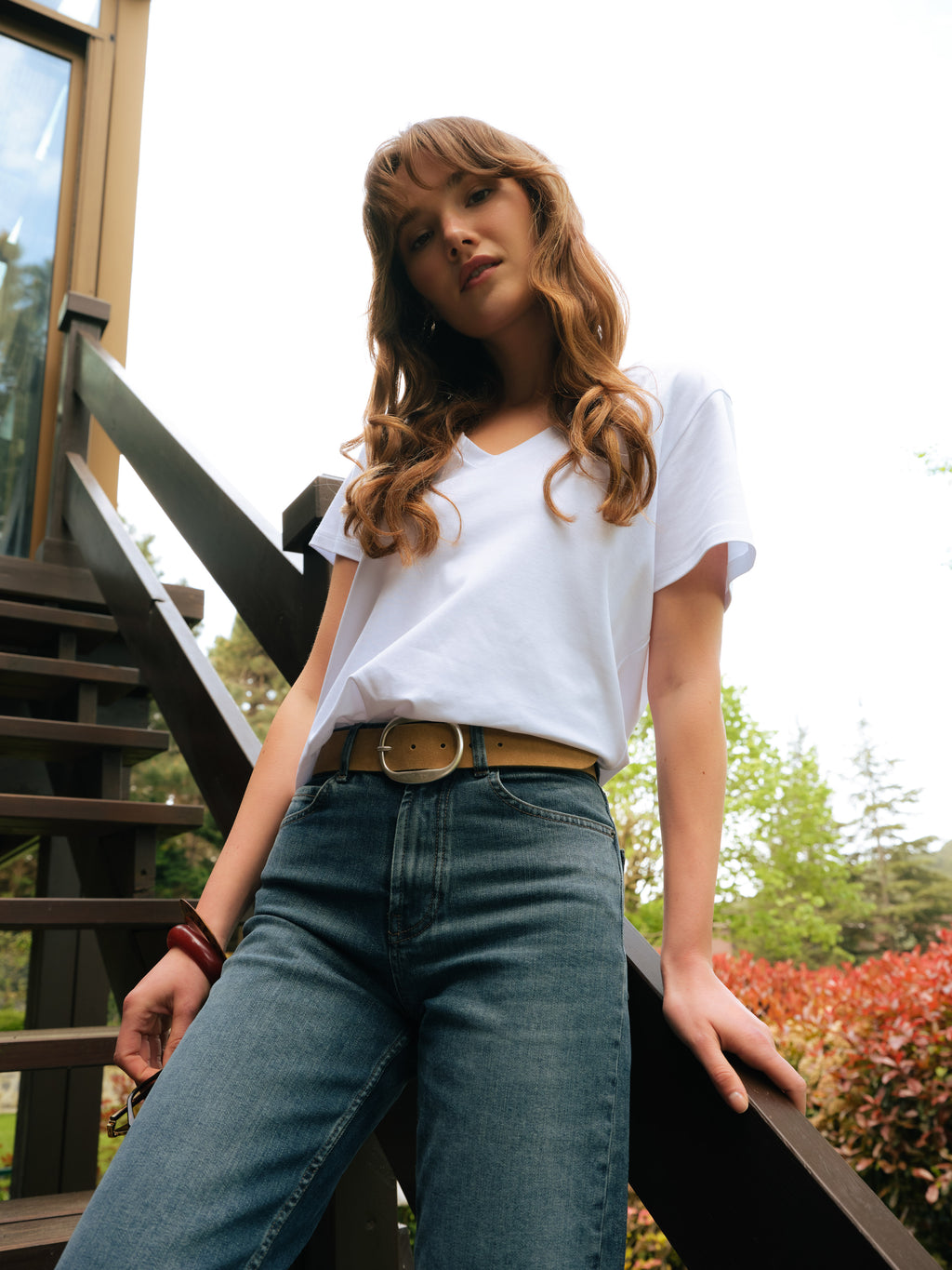 Slinky V-Neck T-Shirt