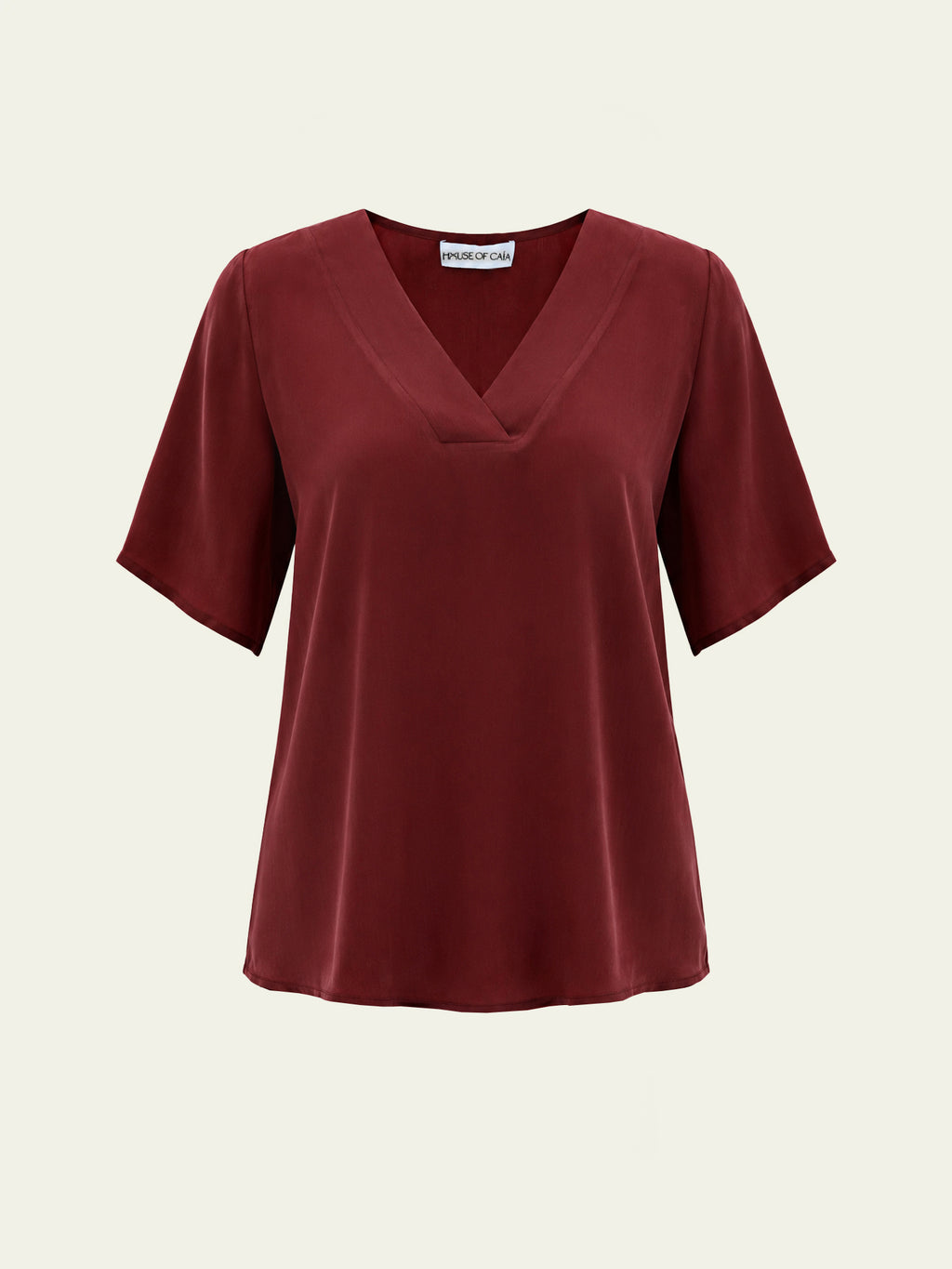 Uno V-Neck Vegan Silk® Blouse