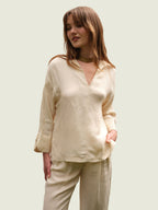 Zen Cupro®-Linen Blend Blouse