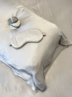 Eye Mask -Silver Grey Vegan Silk®