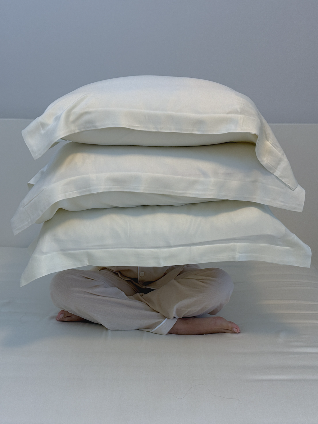 The Signature Vegan Silk® Off-White Duvet Cover Set